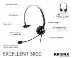 Kronx Excellent 3800 & 3800D headsets - descriptions