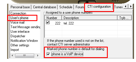 Platan CTI - setting for the phone to call back as a VoIP deviceustawienie, aby telefon oddzwaniał jak telefon VoIP