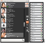 Contact search in Platan Video Softphone
