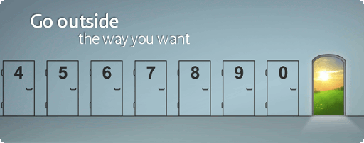 Go outside the way you want, by dialling any digit, withouht dialling anything